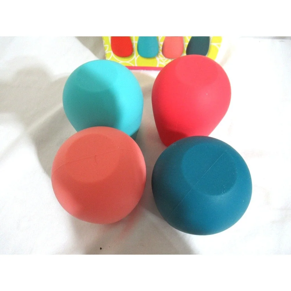 4 Piece Silicone Wine Tumbler Set 14 fl‎ oz Each Multicolor Brand New